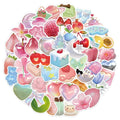 50PCS 3D Pattern Series Sticker Pack Waterproof Stickers DIY Brochure Decorative Notebook Tablet Toy Stickers