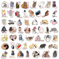 50/100 Pcs Cartoon Funny Rat Stickers School DIY Game for Suitcase Notebook Skate Cup Removable Waterproof Decals