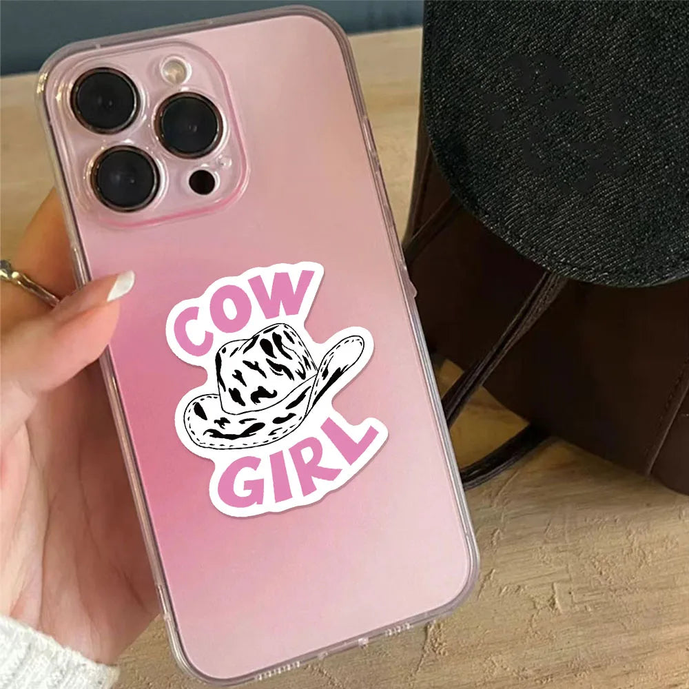50PCS Disco Cowgirl Creative Decorative Stickers Phone Cases Laptop Cups Speaker Toys Stickers