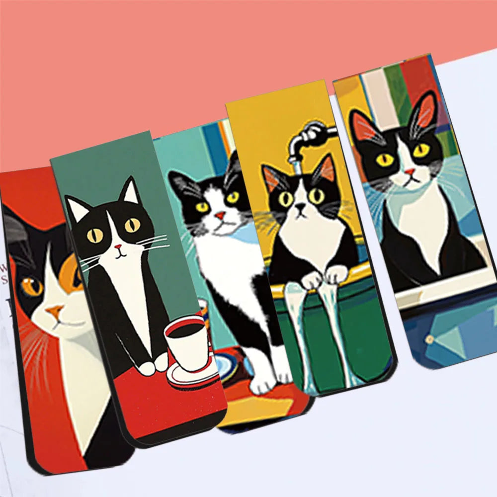 Simple And Fun Cat Magnetic Bookmarks Reading Items Page Holder Stationery Office Supplies Book For Pages Books Readers