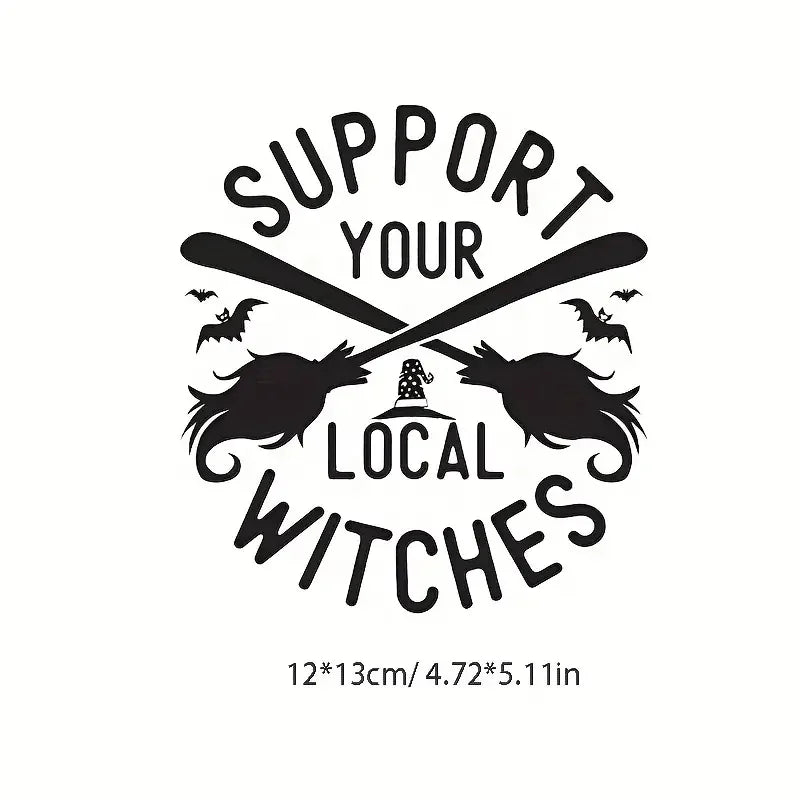 Witch's Broomstick Car Decoration Sticker