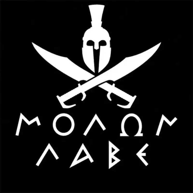 MOLON LABE Spartan Sword Helmet Personality Car Sticker For Laptop Water Bottle Truck Motorcycle Vehicle Paint Window Wall Cup T