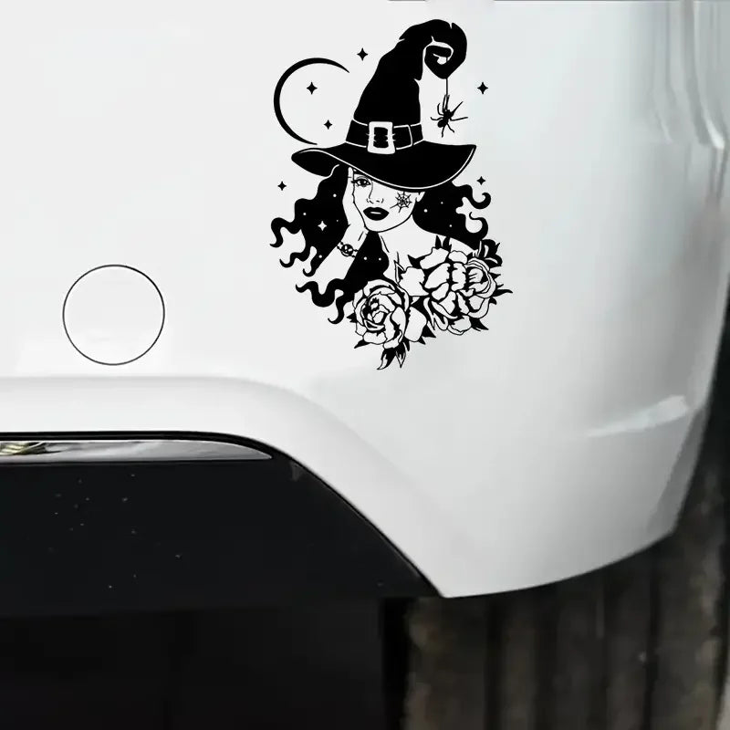 Magic Witch Spider Flower Moon Star Car Sticker For Laptop Bottle Truck Phone Motorcycle Van SUV Vehicle Paint Window Wall Cup d