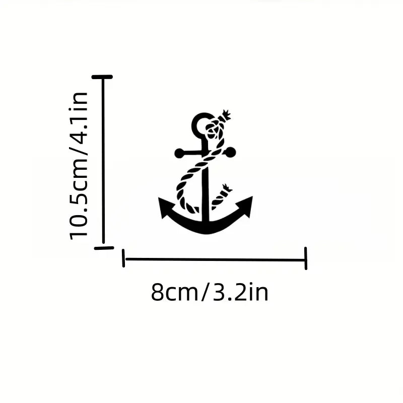 Rope and Anchor Boat Vinyl Creative Funny Decal Sticker