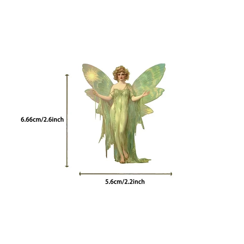 10/30/50PCS Vintage Painting Angel PVC Sticker Aesthetic Chidlren's Stationery Decoration Scrapbooking School Supplies for Kids