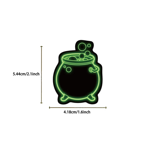 100PCS Cartoon Neon Halloween Graffiti Stickers DIY Decoration Guitar Notebook Luggage DIY Waterproof Stickers