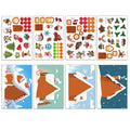 8PCS Christmas Stickers Little Deer Santa Claus Fun Stickers DIY Phone Case Computer iPad Laptop Luggage Waterproof Stickers