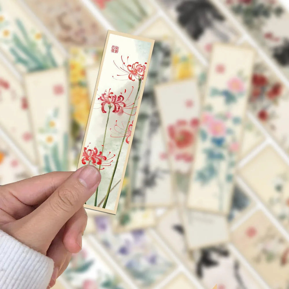 30 Pcs Chinese style Bookmarks literary and decorative books, reading labels, paper cultural and creative book Marks