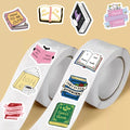 500Pcs/roll Bookish Sticker Aesthetic Home Decoration Y2K Fashion Laptop Decals Motorcycle Bicycle Retro Luggage Stickers