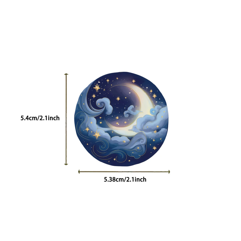 50PCS Magic Planet Stickers Magic Elements Exquisite Handheld Materials Phone Cases Laptops Suitcases Transparent Waterproof