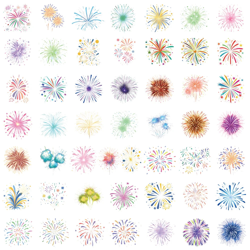 50PCS Flower Stickers Laptop Scrapbooking Family Cafe Room Scrapbooking Creative Cafe Living Landscape Creative Sticker
