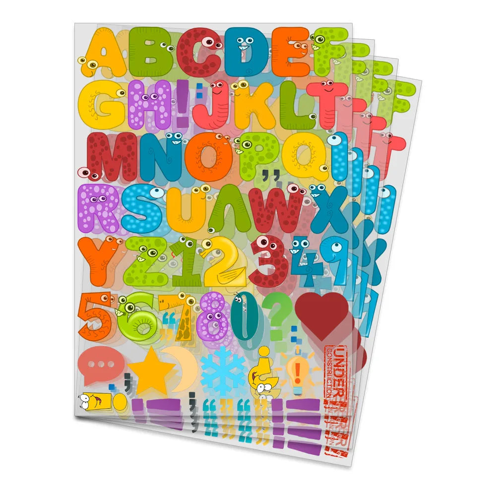 4 Sets of 1.5 Inch Flower Alphabet Series DIY Alphabet Theme Iron-On Decals, Watercolor Theme Heat Transfer DIY for Clothing