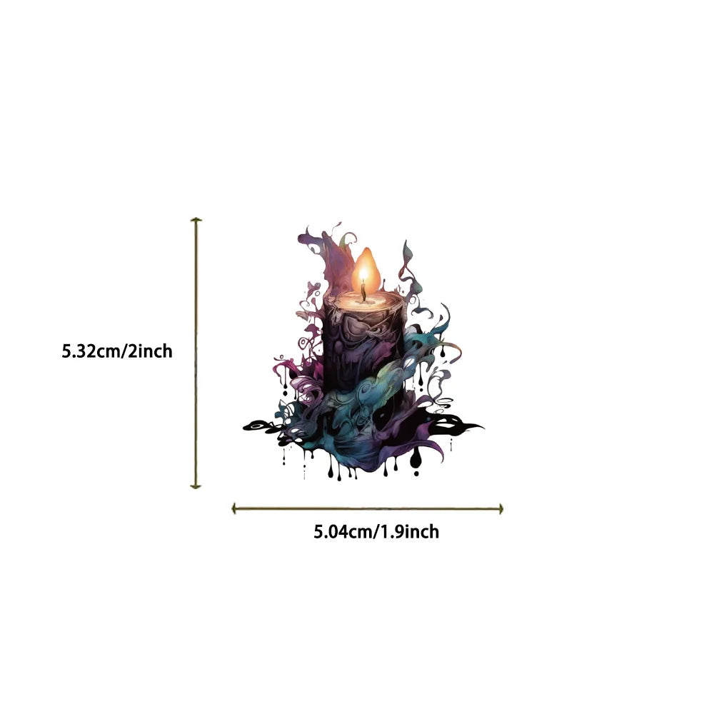 50/100PCS Realistic Witch Graffiti Stickers Decorative Guitar Notebook Luggage DIY Waterproof Stationery Stickers