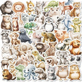10/30/50PCS 3D Simple Animal Sticky PVC Sticker Aesthetic Children's Stationery DIY Decoration Scrapbooking School Supplies