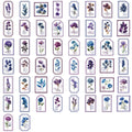 50/100PCS Waterproof Transparent PET Decorative Guitar Notebook Stationery Stickers Cartoon Purple Flower Stickers Pack