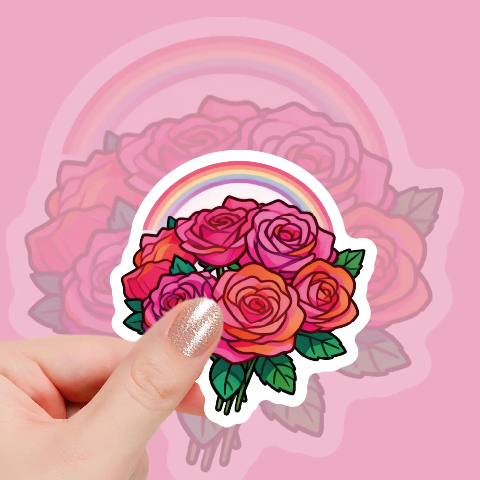50/100 Pcs Colorful Floral Flower Plant Theme Stickers for Phone Vase Scrapbook Stationery Box Printer Cup Removable Decals