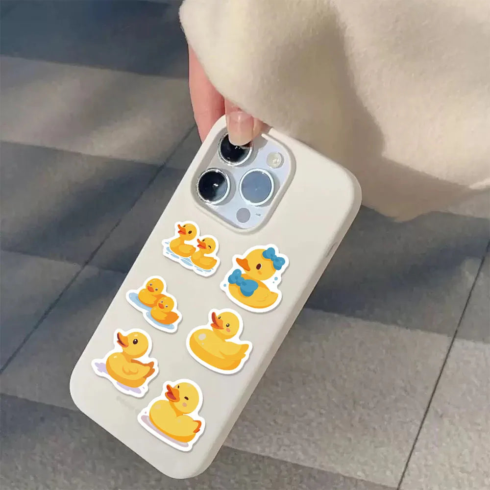 500PCS Cartoon Yellow Duck Reward Stickers 10 pieces 2.5cm/1.0-inch Duck Learning Reward Set Party Gift Stamps