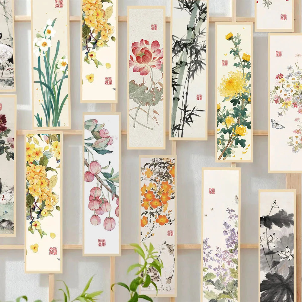 30 Pcs Chinese style Bookmarks literary and decorative books, reading labels, paper cultural and creative book Marks
