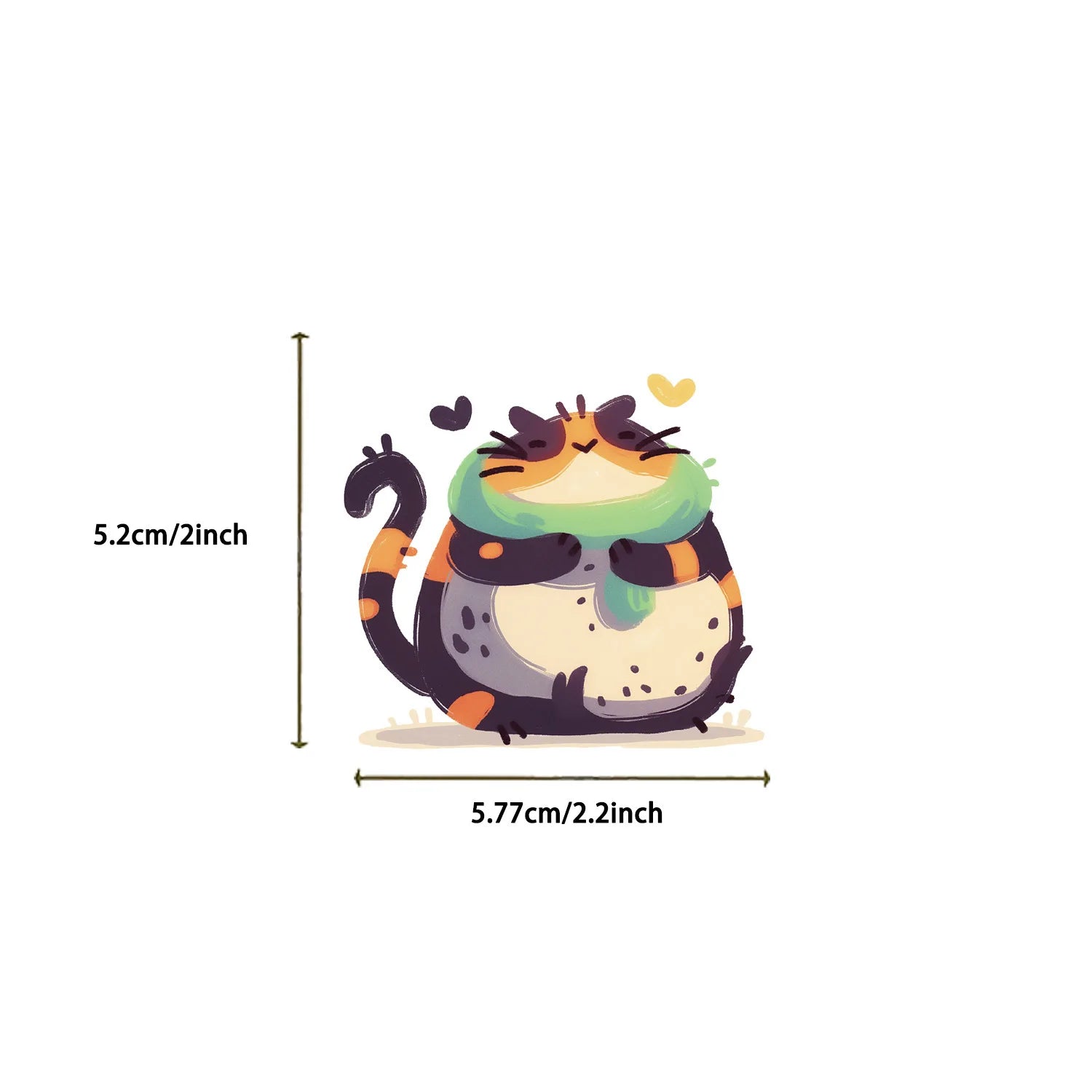 50PCS Kids Cute Cartoon Cat Dog Meme/Kitten Sticker Pack Waterproof Transparent PET Decor Guitar Notebook Stickers
