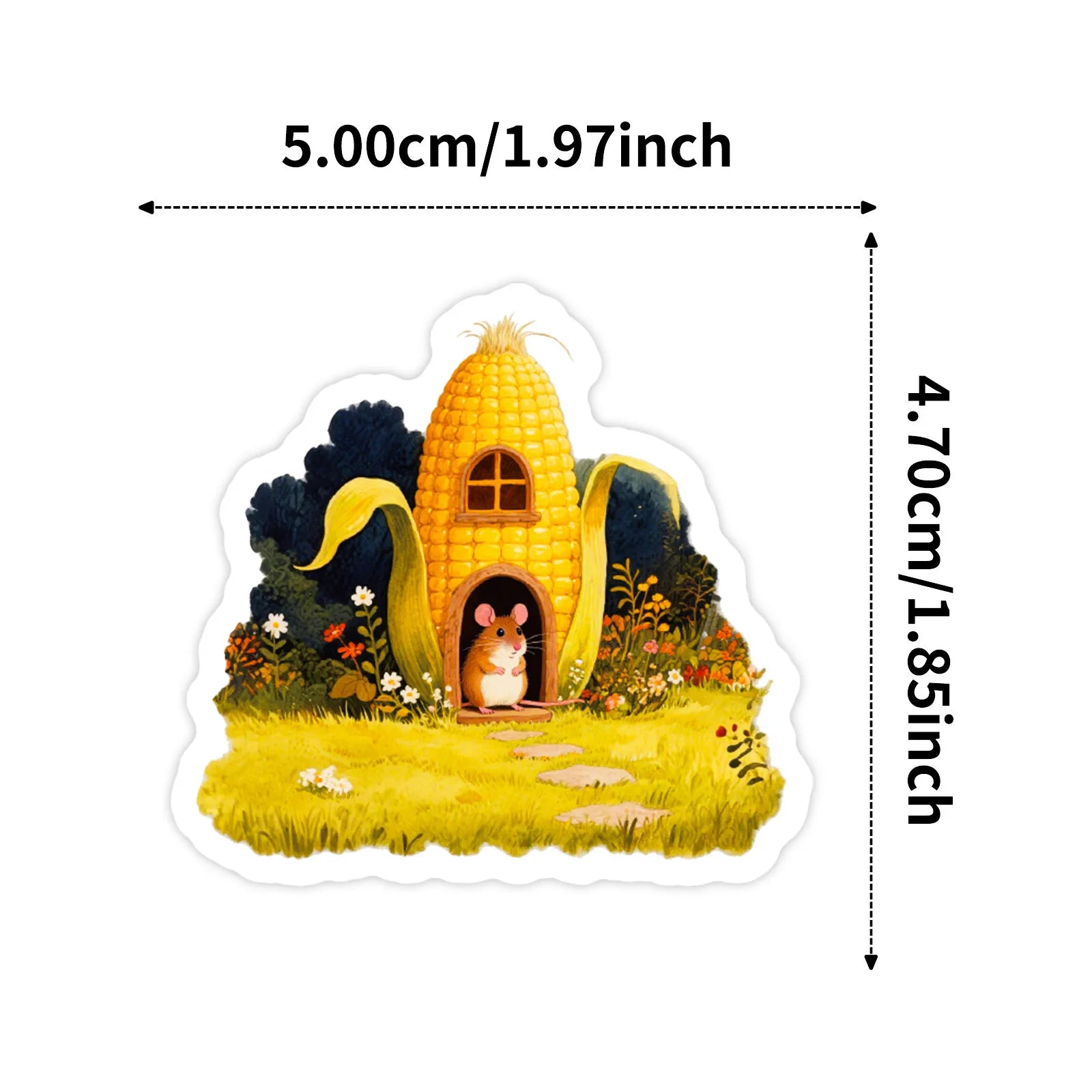 56-Piece Fairy-Tale Forest Animal House Doodle Stickers Student Stationery Notebook Holiday Reward Decorative Stickers