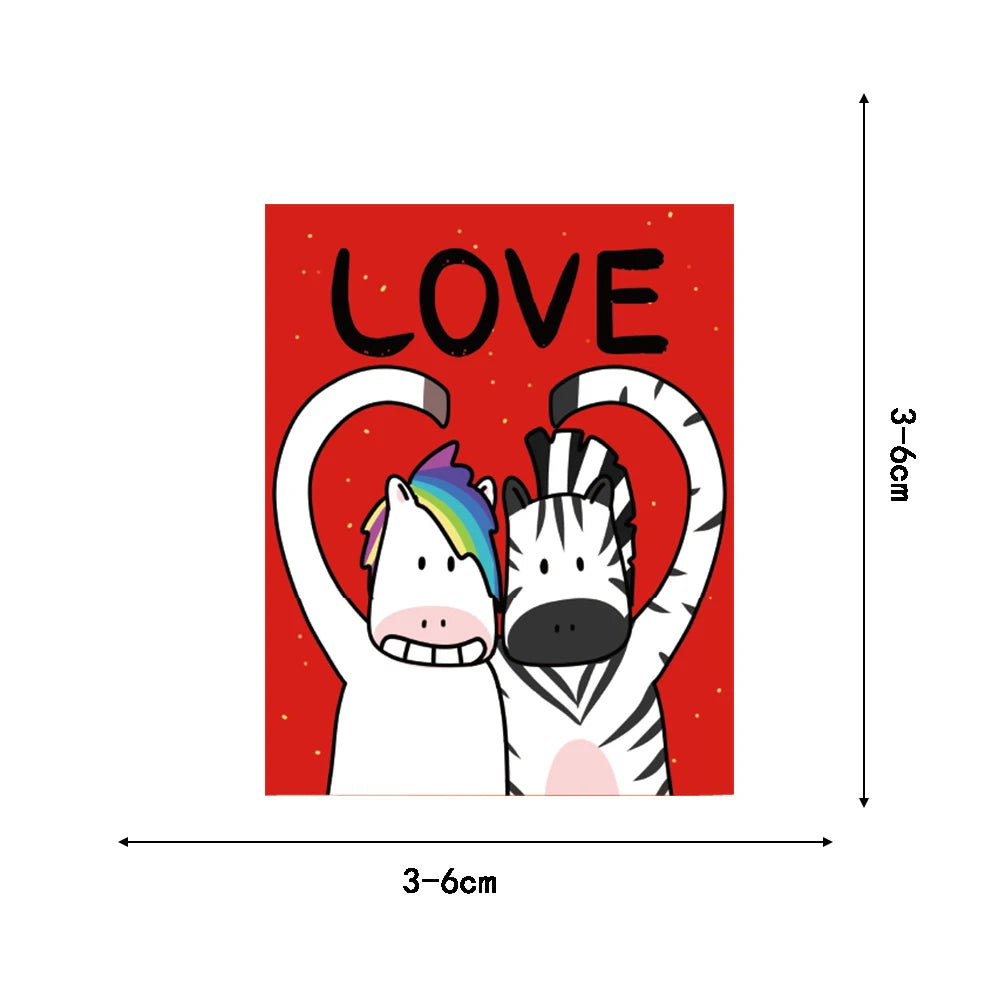 88PCS Horse Year Couplets Sticker Fashion Coffee Scrapbook Modern Suitcase Stationery Laptop Creativity Harajuku Sticker