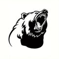 1pc Roaring Bear Head Car Sticker For Laptop, Water Bottle, Car, Truck, Van, Wall, Motorcycle, Car Accessories