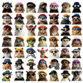 50-Pack Animal Emotion Stickers Waterproof Transparent PET Decals Stickers for Guitar Skateboard Luggage Journal Stationery