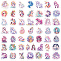 50 PCS Cartoon Graffiti Stickers, Guitar Notebook Luggage DIY Waterproof Stickers
