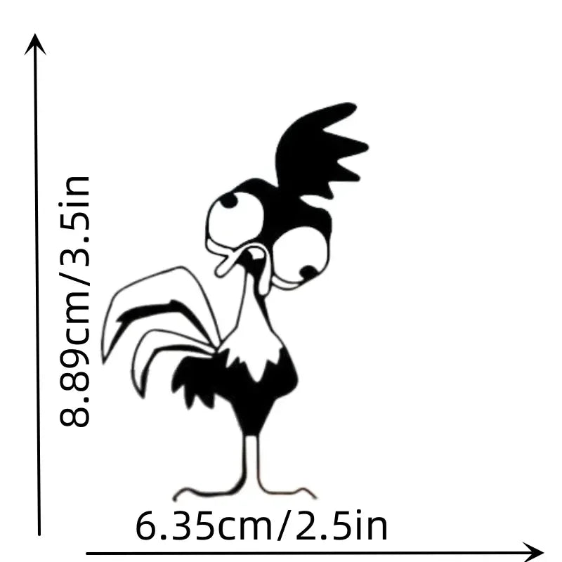 Cute Funny Chicken Rooster Vinyl Decal Vinyl Decal Sticker Premium Quality