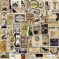 50PCS Gothic Pharmacist Medication Label Stickers Skateboard Designs Phone Luggage Waterproof Scrapbooking Laptop Wall Sticker