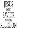 Jesus My Savior Not My Religion Do You Follow Jesus This Close? Vinyl Decal Sticker Window Wall Bumper God/ Vinyl Car Sticker/ M