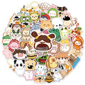 50PCS Abstract Animal Cartoon Decoration DIY Stickers Sketchbook Handmade Mobile Luggage Skateboard Waterproof Stickers
