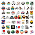 50-Pack Mountain Bike Outdoor Cycling Sport Stickers Notebook Luggage Phone Doodle Decals Sticker