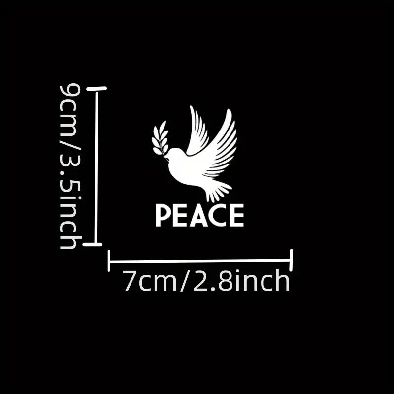 Dove Peace Symbol Vinyl Decal Car Truck Wall Sticker Choose Size Color