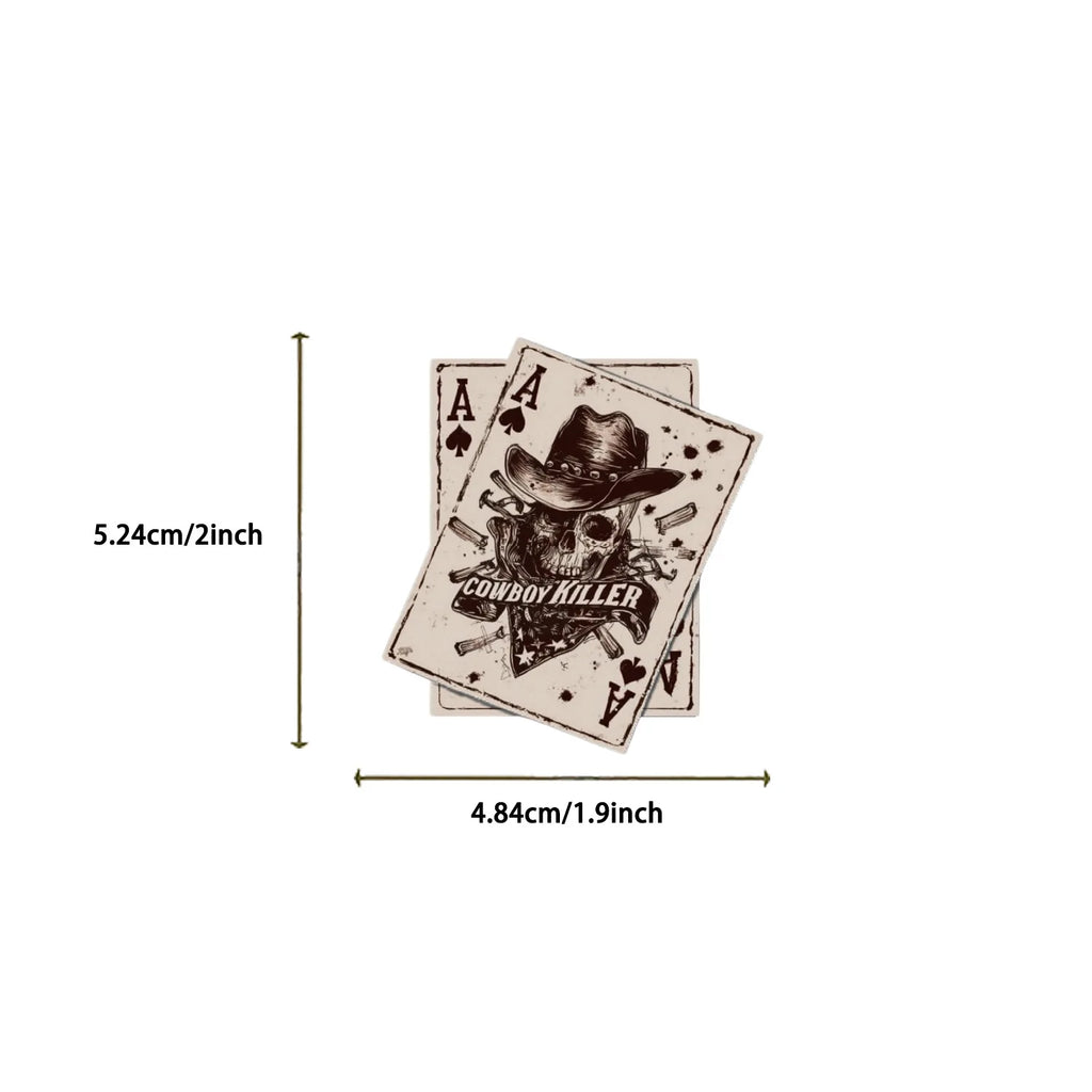 50/100PCS Cartoon Blue Brown Cowboy Doodle Stickers, Waterproof Decals for Phone Laptop Guitar Notebook Stationery
