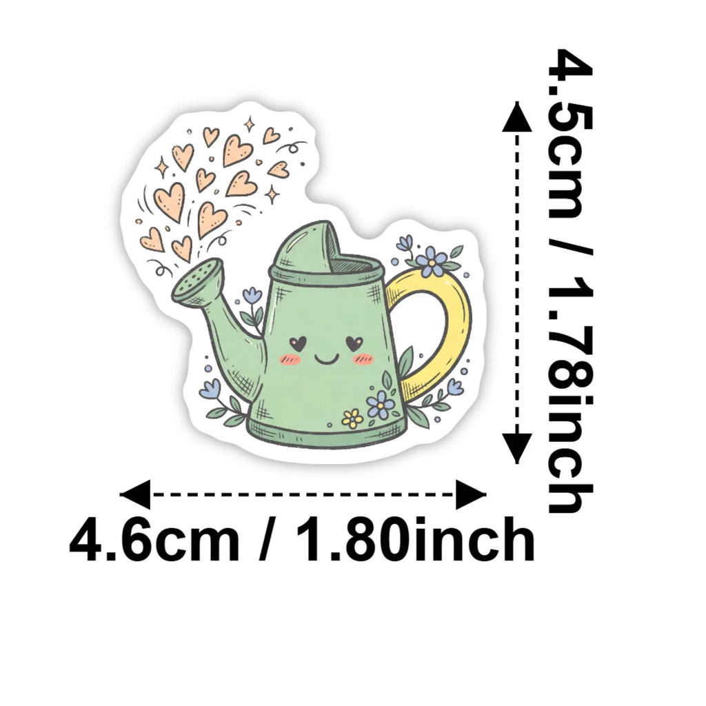 50/100 Pcs Funny Cartoon Personified Plant Stickers DIY Waterproof Removable for Phone Suitcase Helmet Bicycle File Holder Decal
