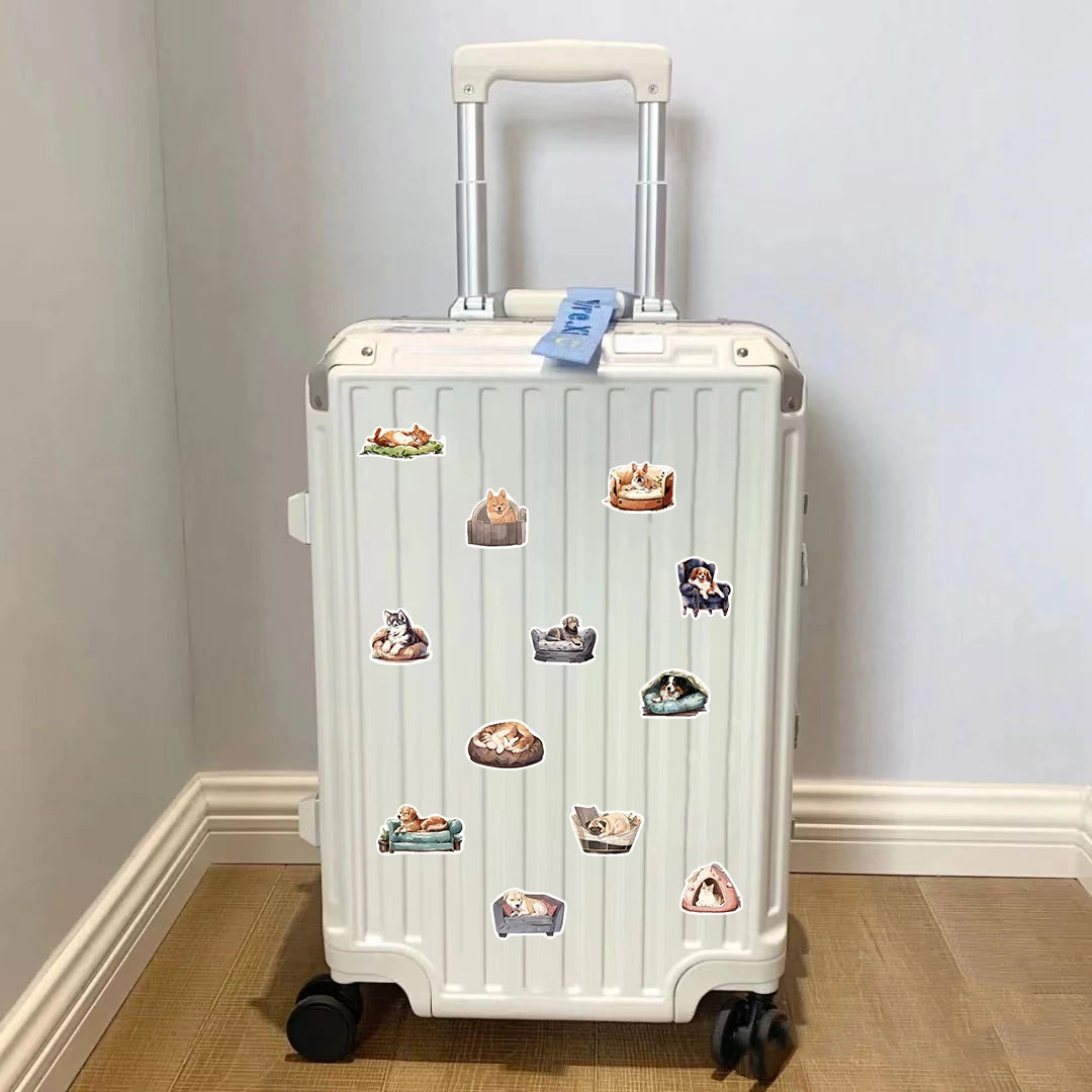 50PCS Comfortable cats and dogs Sticker Nostalgia Animal Phone Laptop Cafe Scrapbooking Art Picture Suitcase Expression Stickers