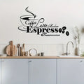 A Removable Self-Adhesive Wall Sticker with a Coffee Theme, Suitable for Decorating The Bedroom, Hallway, Living Room, And Porch