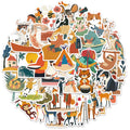 50PCS Minimalist Children's Storybook Illustration Decoration DIY Creative Phone Cases Laptop Cups Speakers Toy Stickers