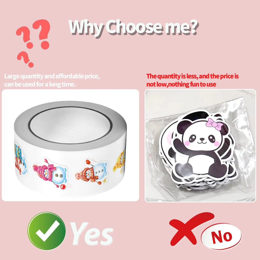 500Pcs Irregular Christmas Snowman Cartoon Stickers 2.5cm/1'' DlY Craft Decoration Festival Scrapbooking Labels Gift Sealing