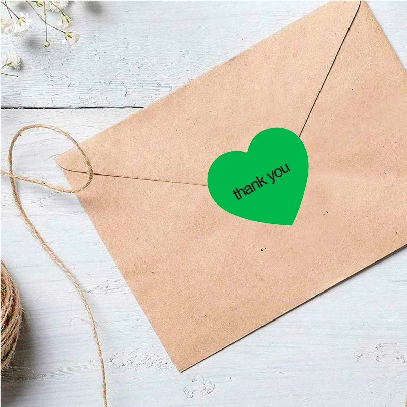 500pcs Love Stickers Heart Shape for Valentine's Day Gift Packaging Supplies Cute Stationery Sticker Seal Labels Scrapbook Decor