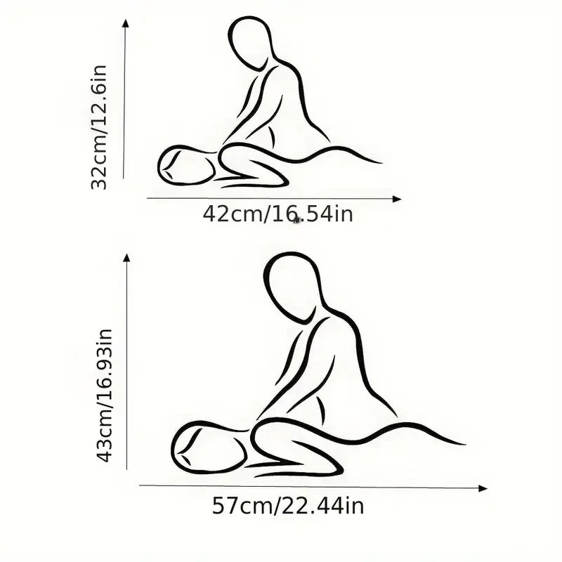 1pc Contemporary Vinyl Wall Decal, Massage Spa Salon Zen Relaxation Themed, Decorative Sticker For Room Decor, Home Decor, Relax