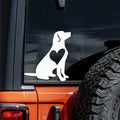 Lab With Heart Sticker Dog Lover Labrador Retriever Decal, 5 Inch White Reflective Vinyl Decal For Cars, Trucks, Laptops, Water