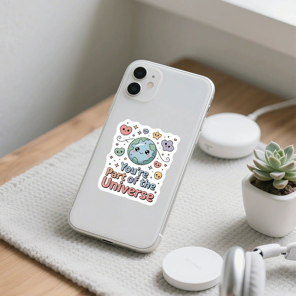 50/100PCS Cute English Phrase Graffiti Stickers Water Cup Phone Waterproof Decoration Stickers Creative Stickers