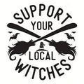Witch's Broomstick Car Decoration Sticker
