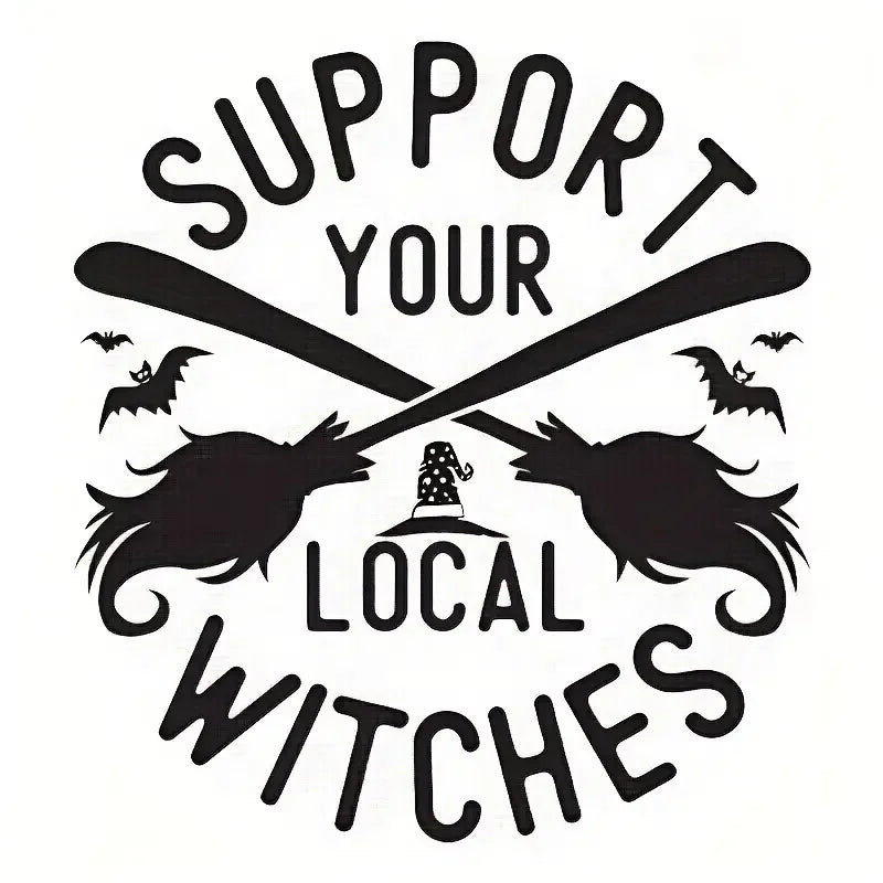 Witch's Broomstick Car Decoration Sticker