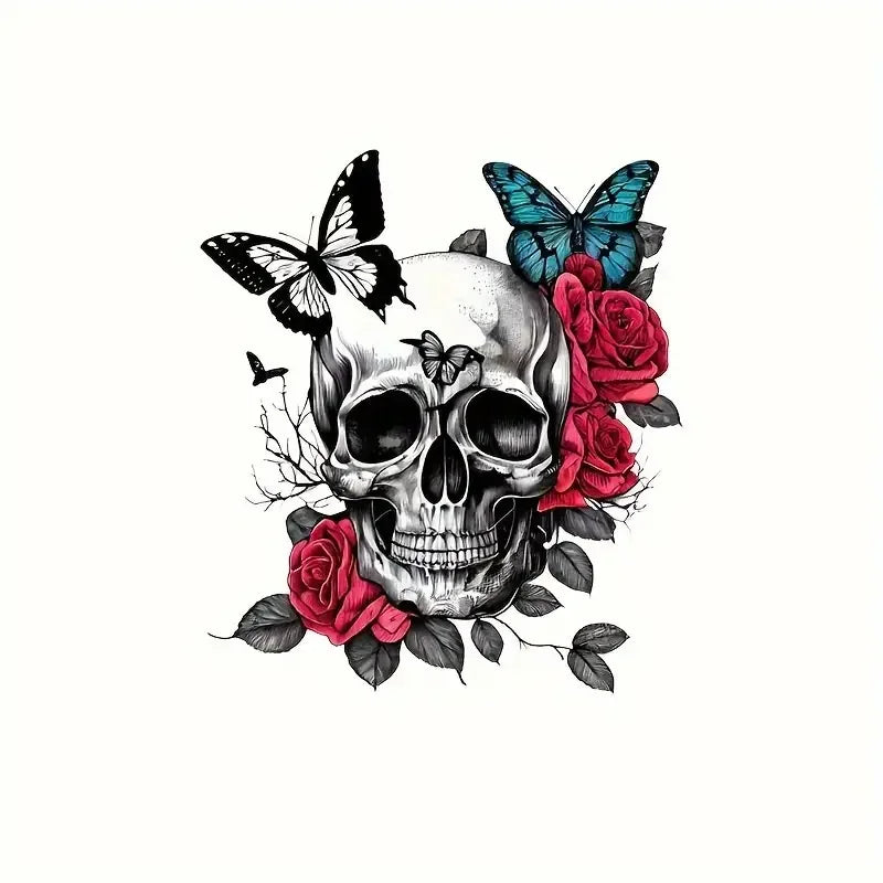 Car Sticker Skull Sticker - Creative Vinyl Car Stickers Waterproof Motorcycle Stickers
