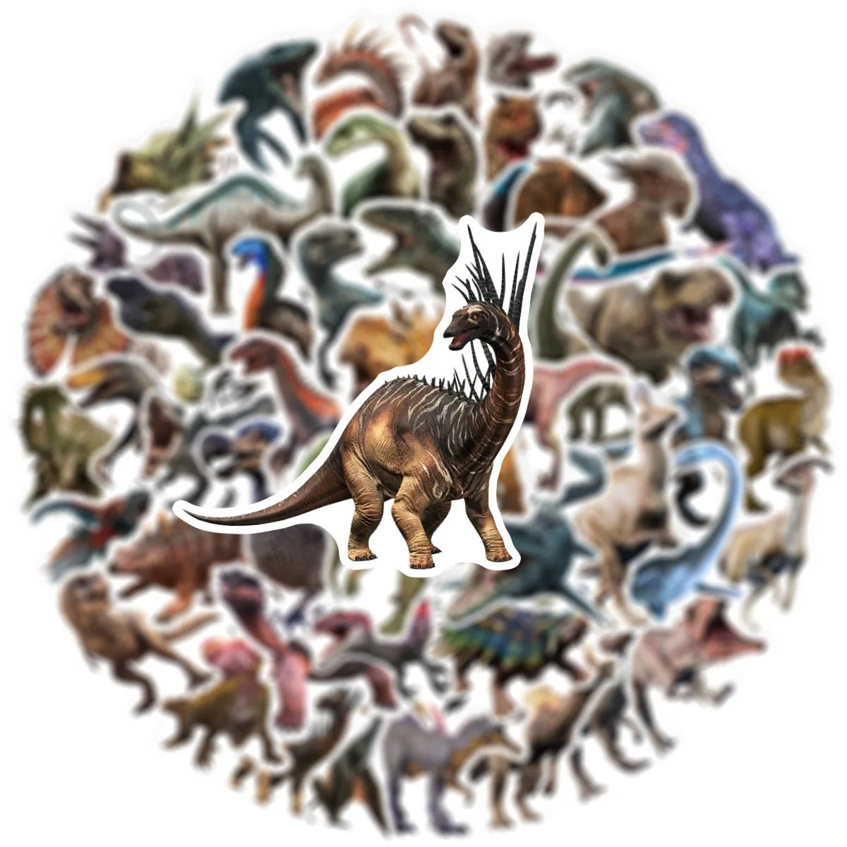 50PCS Dinosaur Stickers Kids Toy Gift DIY Laptop Phone Suitcase Notebook Ancient Animal Sticker Graffiti Decals
