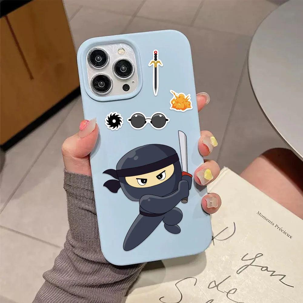 8PCS Ninja Collage Graffiti Fun Puzzle Stickers DIY Phone Case Laptop Water Cup Motorcycle Toy Stickers
