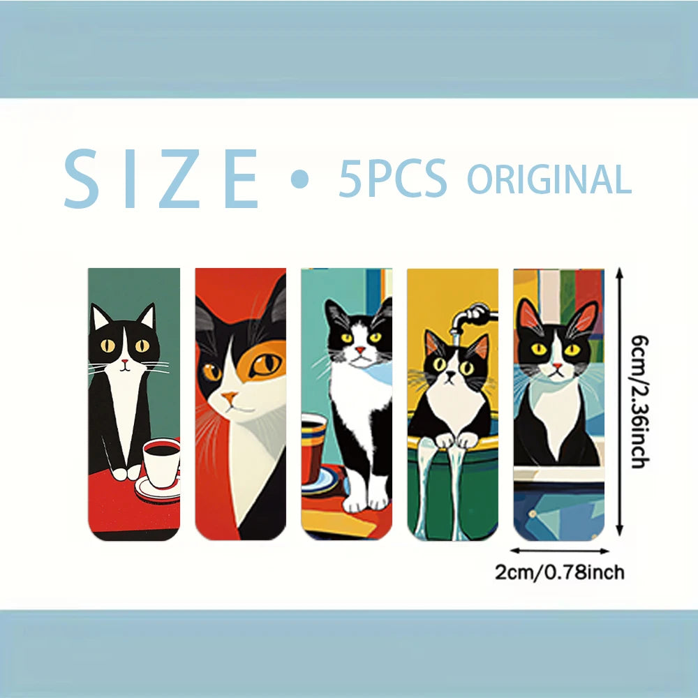 Simple And Fun Cat Magnetic Bookmarks Reading Items Page Holder Stationery Office Supplies Book For Pages Books Readers